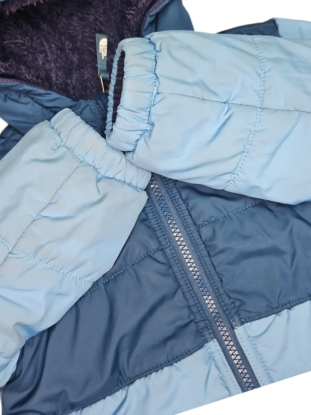 The North Face Kids' Two-Tone Blue/Navy Reversible Puffer Jacket Size 3 Toddler
